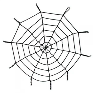 Halloween Cadılar Bayramı Örümcek Ağ Dekor Siyah