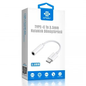 iphone 16 Pro Max TYPE-C To 3.5mm Kulaklık Dönüştürücü ARB-506