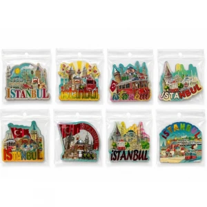 İstanbul Temalı Silikon Buzdolapı Süsü Magnet 7,5*7,5
