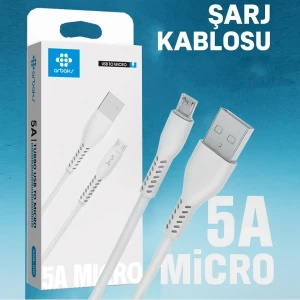 Micro 5A 1M Usb Şarj Kablosu ARB-010