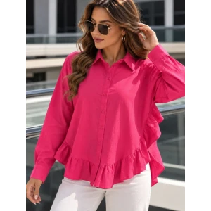 Pembe Volanlı Gömlek