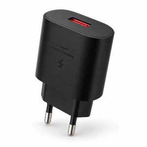 QC 3.0 Tek USB-A Hızlı Şarj Başlığı Siyah