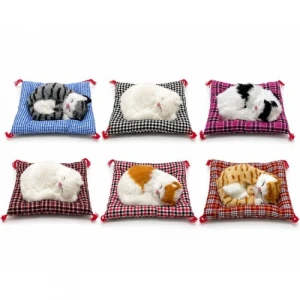 Yastıkta Uyuyan Kedi Sesli