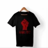 1 Mayıs Emek Ve Dayanışma Günü Haklıyız Baskılı Bisiklet Yaka T-shirt - Siyah