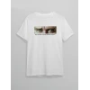 10 Kasım Atatürkü Anma Günü Baskılı Oversize Bisiklet Yaka T-shirt - Beyaz