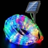 10 Metre 100 LED Solar RGB Işık Şeffaf Kablolu