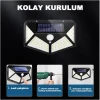 100 Led Dış Mekan Solar Aydınlatma Fotoselli Solar Lamba