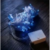 10m 100 Led Damla Uçlu Mavi Işık Şeffaf Kablo