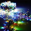 10m 100 LED Pilli 2 Kademeli RGB Işık Siyah Kablo