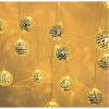 2m 10 LED Pilli Disko Toplu Işık
