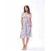 5370 Elbise-pembe Gül Desen
