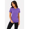 Basic Bisiklet Yaka Yazlık Slim Fit T-shirt - Mor  - Turuncu