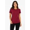Basic Tişört Bisiklet Yaka Kısa Kol Günlük Yazlık Slim Fit T-shirt - Bordo