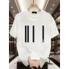 Baskılı Oversize Bisiklet Yaka T-shirt - Beyaz