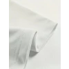 Baskılı Oversize Bisiklet Yaka T-shirt - Beyaz