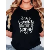Baskılı Oversize Bisiklet Yaka T-shirt - Siyah
