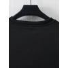 Baskılı Oversize Bisiklet Yaka T-shirt - Siyah