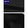 Baskılı Oversize Bisiklet Yaka T-shirt - Siyah