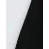 Baskılı Oversize Bisiklet Yaka T-shirt - Siyah