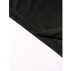Baskılı Oversize Bisiklet Yaka T-shirt - Siyah
