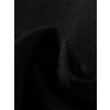 Baskılı Oversize Bisiklet Yaka T-shirt - Siyah