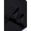 Baskılı Oversize Bisiklet Yaka T-shirt - Siyah