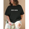 Baskılı T-shirt - Siyah