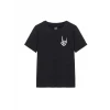 Baskılı T-shirt - Siyah
