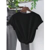 Baskılı T-shirt - Siyah
