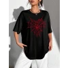 Baskılı T-shirt - Siyah