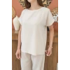 Bej T-shirt Ve Pantolon Takım