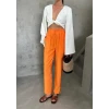 Bel Lastik Detaylı Modal Kumaş Pantolon - Orange