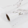Beyaz Mermer Desenli Yapışkanlı Folyo Kaplama Kağıdı