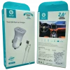 Çift Usb Girişli (iphone) Kablolu Araç Şarj Aleti C01-L