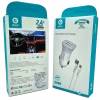 Çift Usb Girişli (Micro) Kablolu Araç Şarj Aleti C01-M