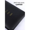 Deri Çantalı 17 Parça Manikür Çelik Set