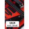 Deri Çantalı 17 Parça Manikür Çelik Set