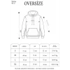 Double Oversize Kapşonlu Nakışlı Sweatshirt - Siyah