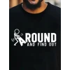 Erkek Around Baskılı Süprem T-shirt