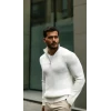 Erkek Balıkçı Zip Yaka Uzun Kollu Triko