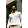Erkek Balıkçı Zip Yaka Uzun Kollu Triko