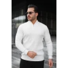 Erkek Balıkçı Zip Yaka Uzun Kollu Triko