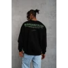 Erkek Baskılı Sweat - Siyah