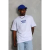 Erkek Baskılı T-shirt Kısa Kol Bisiklet Yaka Regular Fit Rahat Kalıp Günlük Tişört - Beyaz