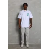 Erkek Baskılı T-shirt Kısa Kol Bisiklet Yaka Regular Fit Rahat Kalıp Günlük Tişört - Beyaz