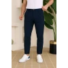 Erkek Belden Düğmeli Cepli Dokuma Pantolon