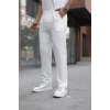 Erkek Beli Lastikli Pera Keten Pantolon