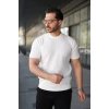 Erkek Bisiklet Yaka Petek Dokulu Kısa Kollu Triko Tişört