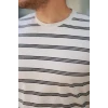 Erkek Çizgili Kısa Kollu T-shirt
