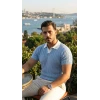 Erkek Desenli Kısa Kollu Triko Tişört - %100 Pamuk Akrilik